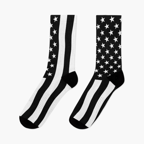 Item preview, United States of America Flag in Black & White (Vertical) designed and sold by Karate Octopus.