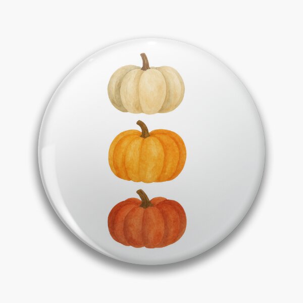 Item preview, Watercolor Halloween Pumpkin Trio designed and sold by MuzikAkademik.