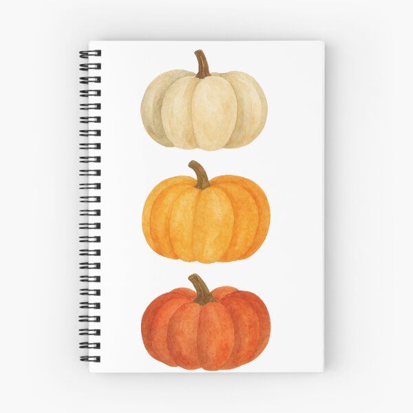 Item preview, Watercolor Halloween Pumpkin Trio designed and sold by MuzikAkademik.