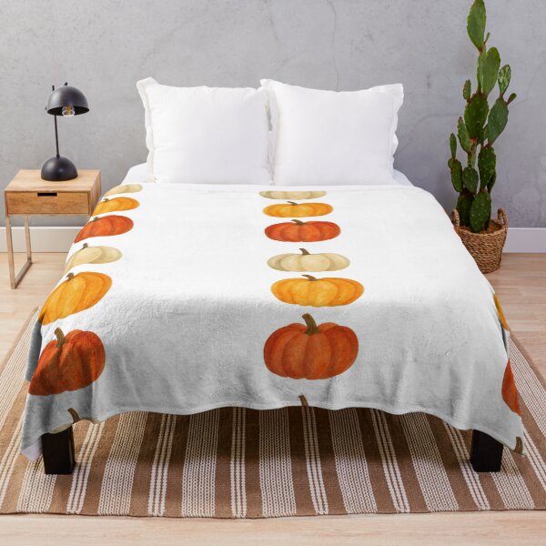 Item preview, Watercolor Halloween Pumpkin Trio designed and sold by MuzikAkademik.