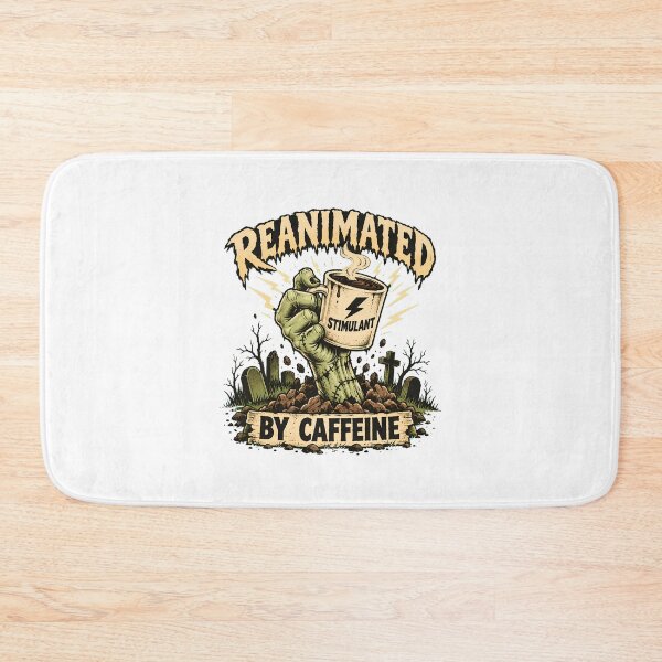 Item preview, Zombie Coffee Cemetery Hand Horror Fan designed and sold by chattsuede.