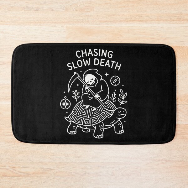 Item preview, Chasing Slow Death Grim Reaper Riding Turtle Gothic Art designed and sold by Amir Faysal.