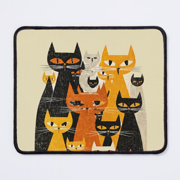 Item preview, Whimsical Cat Wall Art | Cat Painting | Cat Lover Gift designed and sold by flowerpower999.