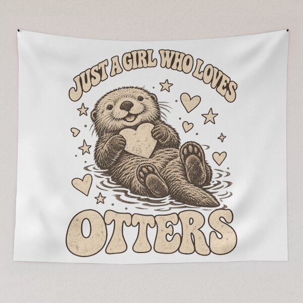 Item preview, Cute Otter Lover Retro Groovy Sea Otter Aesthetic designed and sold by Yellowriversss.