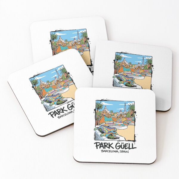 Item preview, Park Guell Barcelona Spain Mosaic Art designed and sold by Merch by Das Design Studio.