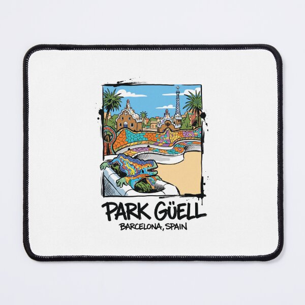 Item preview, Park Guell Barcelona Spain Mosaic Art designed and sold by Merch by Das Design Studio.