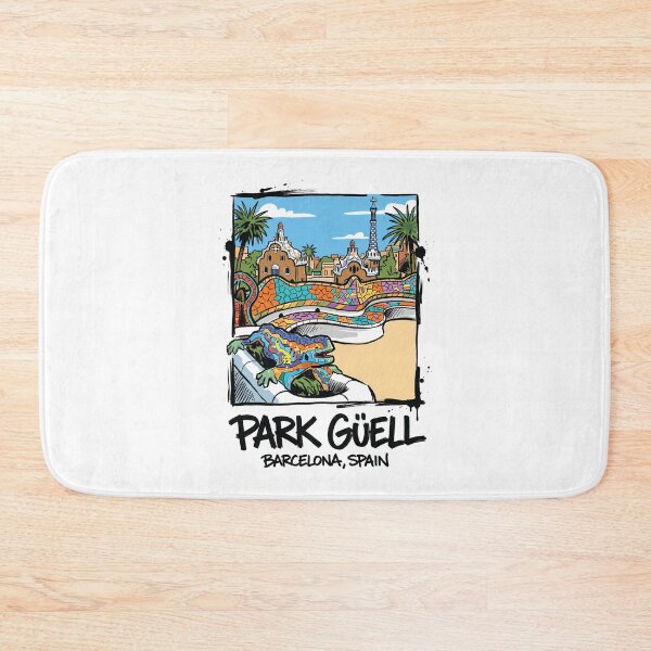 Item preview, Park Guell Barcelona Spain Mosaic Art designed and sold by Merch by Das Design Studio.