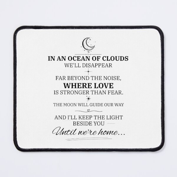 Item preview, Until We're Home Moon Quote designed and sold by Artfully Entertained.