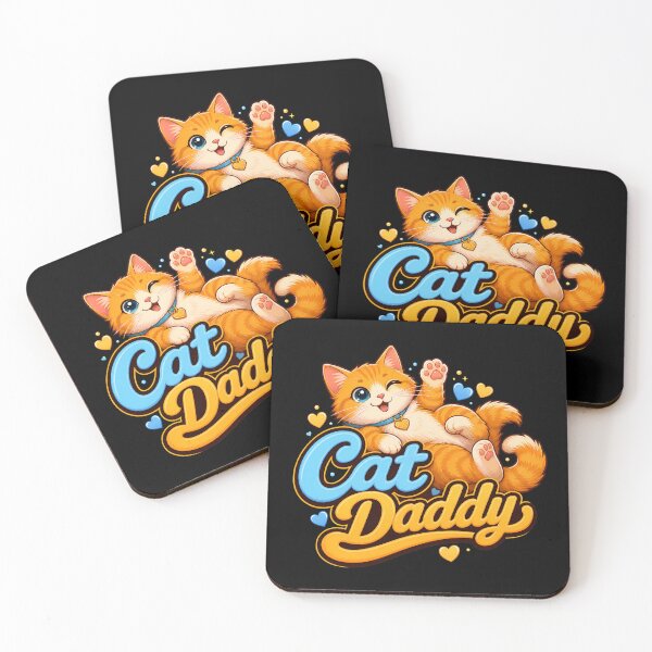 Item preview, Cute Cat Daddy Orange Tabby Cat Illustration designed and sold by OlyvieArt.