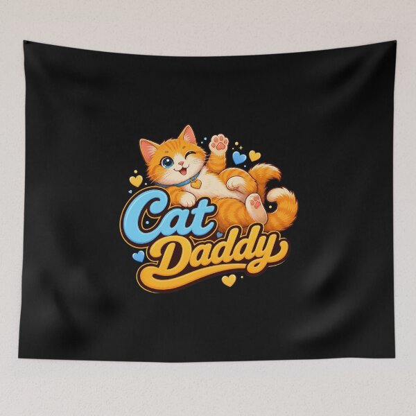 Item preview, Cute Cat Daddy Orange Tabby Cat Illustration designed and sold by OlyvieArt.
