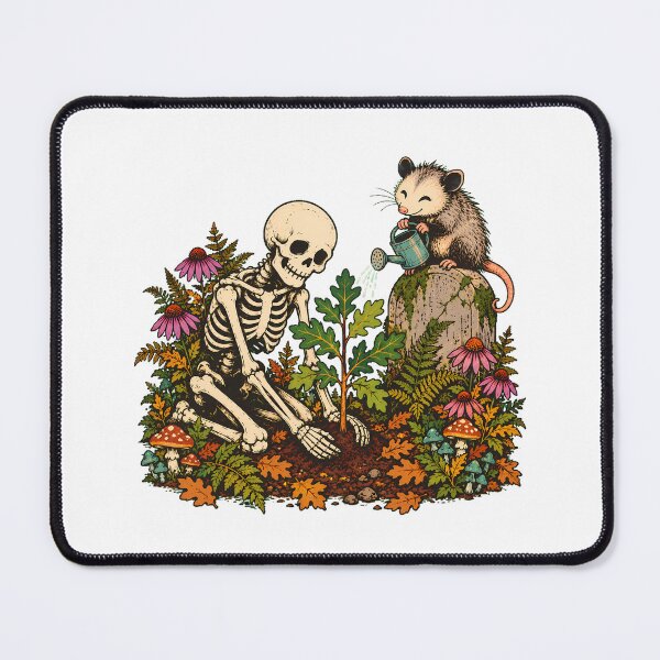 Item preview, Skeleton Gardener Planting Oak Sapling Goblincore designed and sold by chattsuede.