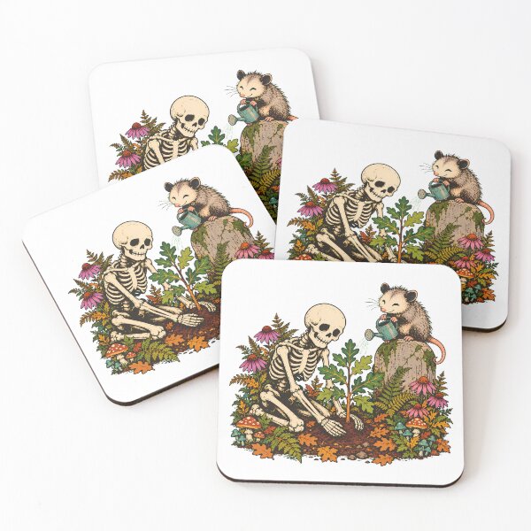 Item preview, Skeleton Gardener Planting Oak Sapling Goblincore designed and sold by chattsuede.
