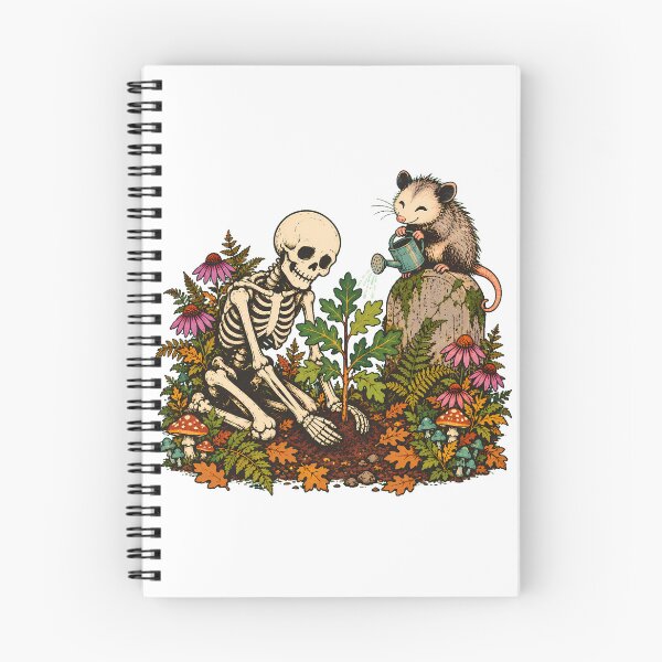 Item preview, Skeleton Gardener Planting Oak Sapling Goblincore designed and sold by chattsuede.