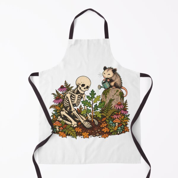 Item preview, Skeleton Gardener Planting Oak Sapling Goblincore designed and sold by chattsuede.