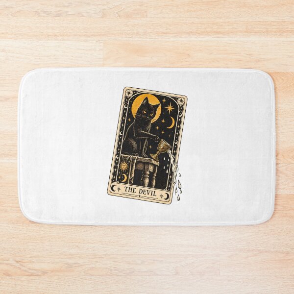 Item preview, Tarot Cat Devil Goblet Engraving Goth Witch designed and sold by chattsuede.