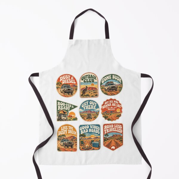 Item preview, Vintage Outback 4WD Badge Collection Off Road Adventure Aesthetic designed and sold by Yellowriversss.