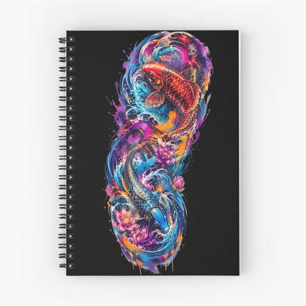 Item preview, Vibrant Japanese Koi Fish Tattoo Art designed and sold by RoyalDeluxGo.