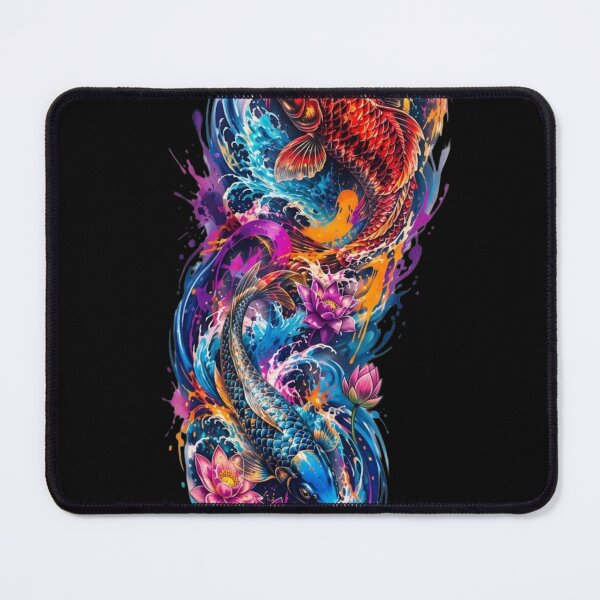 Item preview, Vibrant Japanese Koi Fish Tattoo Art designed and sold by RoyalDeluxGo.