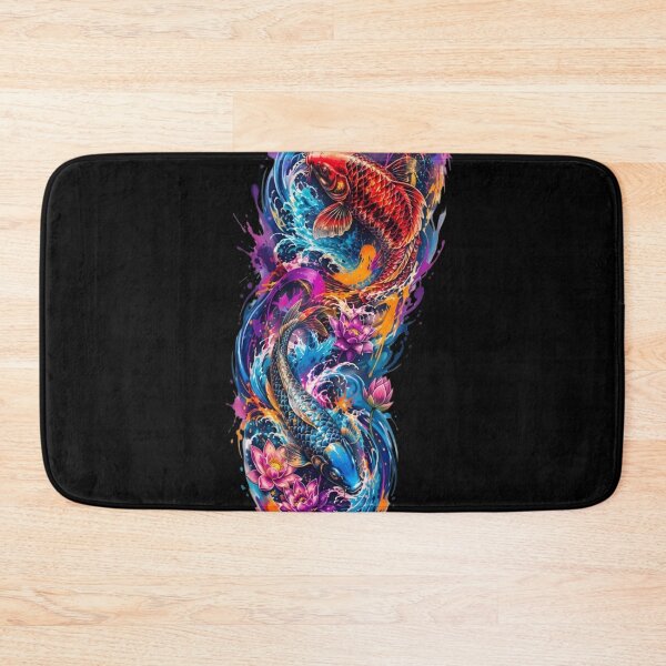 Item preview, Vibrant Japanese Koi Fish Tattoo Art designed and sold by RoyalDeluxGo.