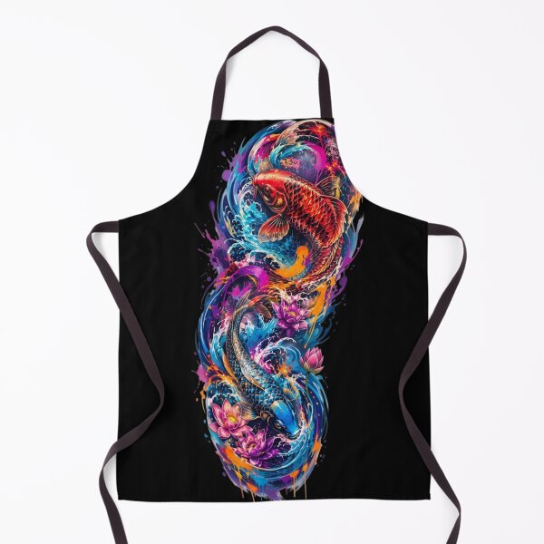 Item preview, Vibrant Japanese Koi Fish Tattoo Art designed and sold by RoyalDeluxGo.