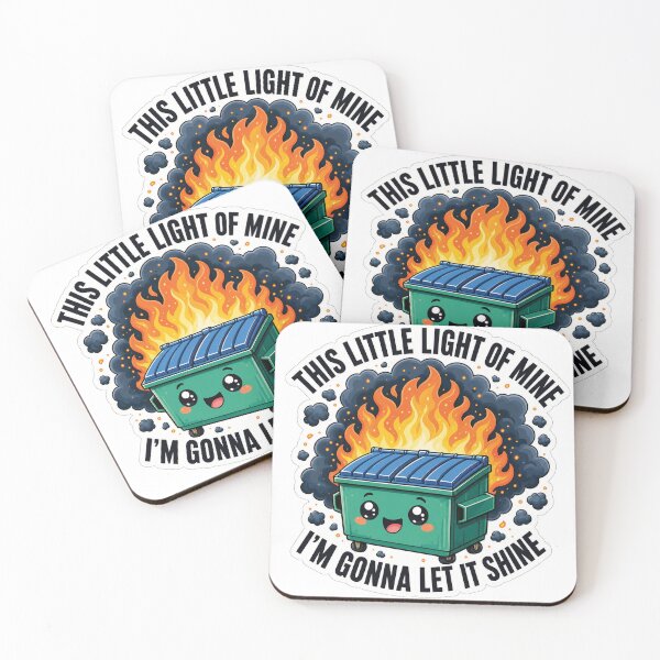 Item preview, This Little Light of Mine Dumpster Fire Sticker designed and sold by Random Designs.