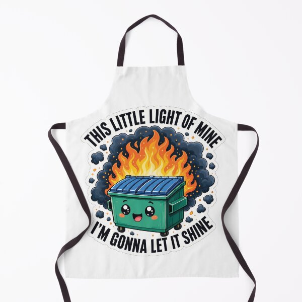 Item preview, This Little Light of Mine Dumpster Fire Sticker designed and sold by Random Designs.