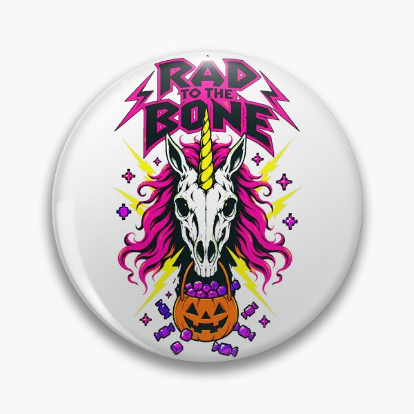 Item preview, Unicorn Skull Punk Pumpkin Candy Halloween Metalhead designed and sold by chattsuede.