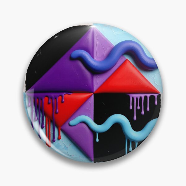 Item preview, dripping triangles C colorful geometric abstract design designed and sold by SmashingDeals.