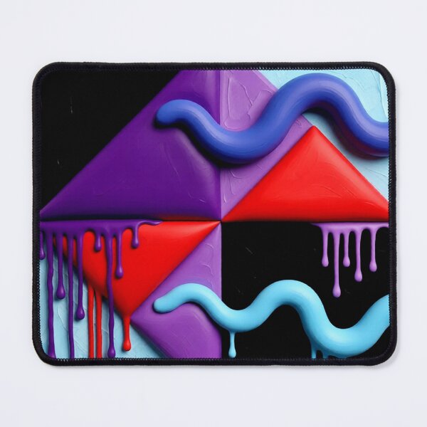 Item preview, dripping triangles C colorful geometric abstract design designed and sold by SmashingDeals.