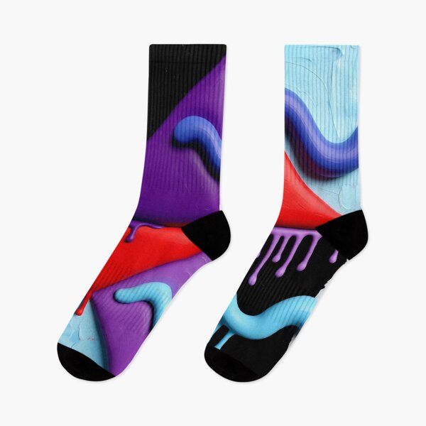 Item preview, dripping triangles C colorful geometric abstract design designed and sold by SmashingDeals.