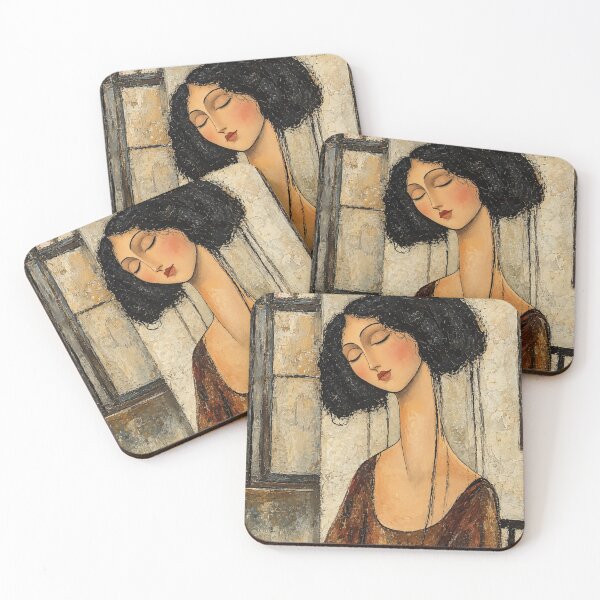 Item preview, Vintage Woman Portrait – Textured Feminine Fine Art designed and sold by flowerpower999.