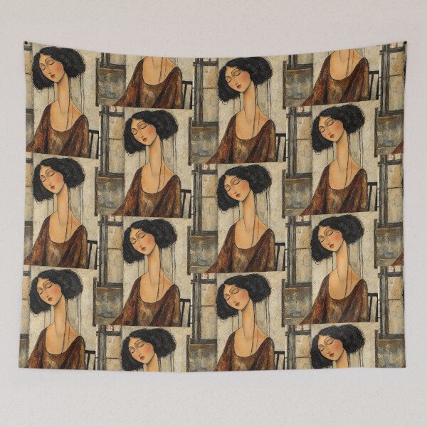 Item preview, Vintage Woman Portrait – Textured Feminine Fine Art designed and sold by flowerpower999.