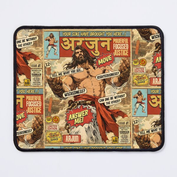Item preview, Street Fighter Arjun Vintage Retro Comic Cover Art designed and sold by Back2Collage.