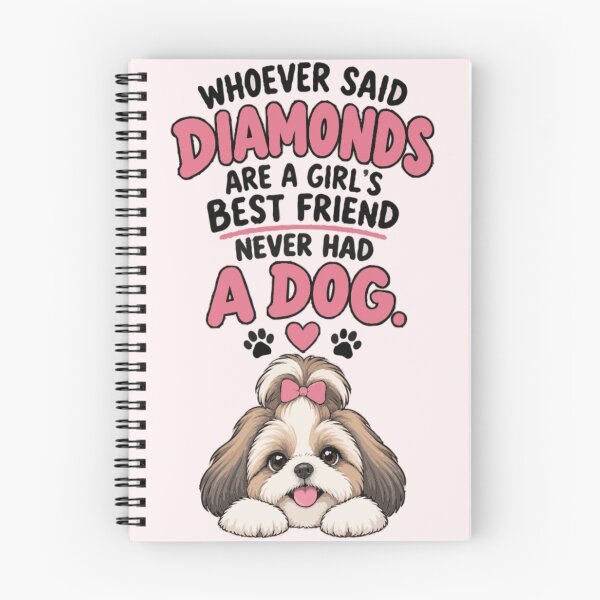 Item preview, Diamonds Are Nice Dogs Are Better Shih Tzu designed and sold by PawsAndPallette .