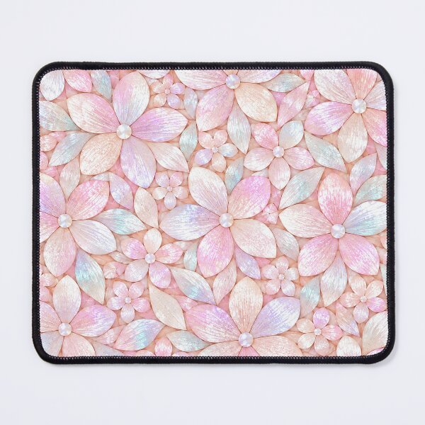 Item preview, Blush Pink Pearlescent Floral Pattern designed and sold by OLAIZA.
