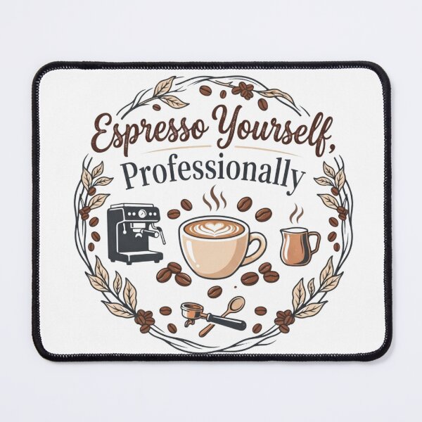Item preview, Espresso Yourself Professionally Funny Barista Coffee Lover Design designed and sold by KreatoLab.
