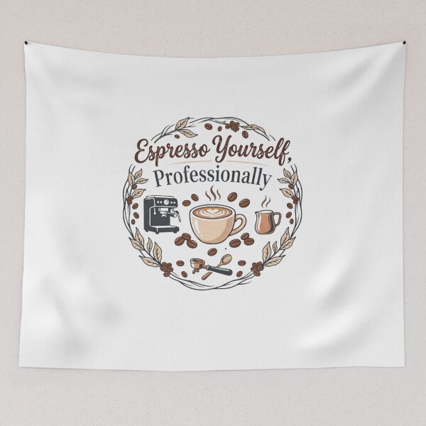 Item preview, Espresso Yourself Professionally Funny Barista Coffee Lover Design designed and sold by KreatoLab.