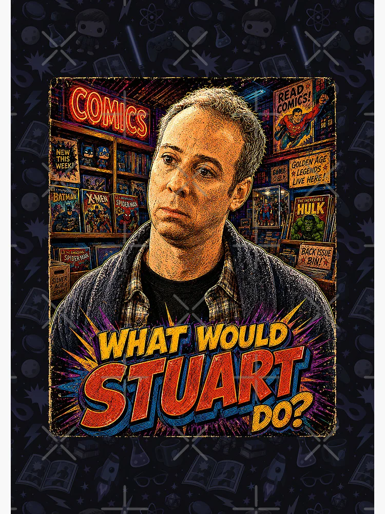Thumbnail 3 of 3, Journal, What would Stuart do? designed and sold by TeeCodes.