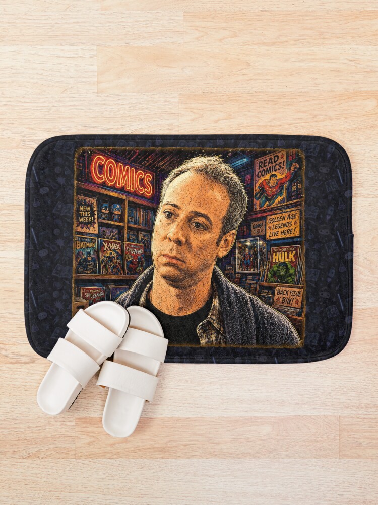 Thumbnail 1 of 6, Bath Mat, What would Stuart do? designed and sold by TeeCodes.