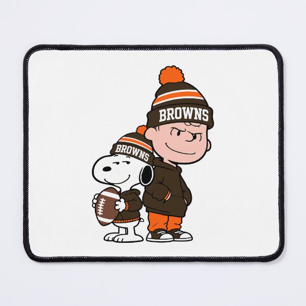 Item preview, Charlie Brown & Snoopy Cleveland Browns Football Retro F179 designed and sold by GLUVY-THEME.