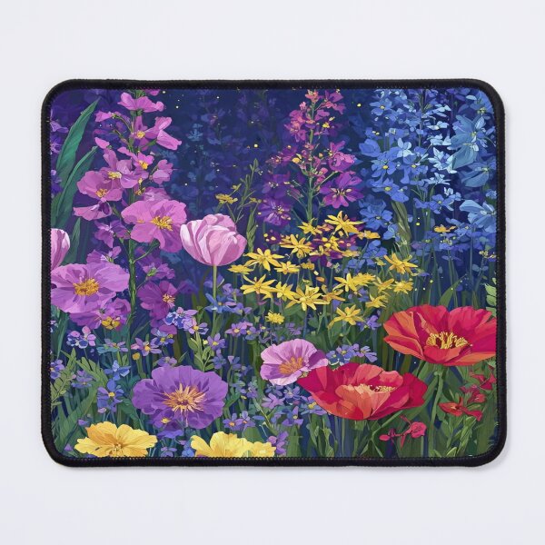 Item preview, Gustav Klimt Flower Garden Vivid Seamless Flowers Vintage Floral Patterns Digital Art Illustration designed and sold by Matt_Smith.