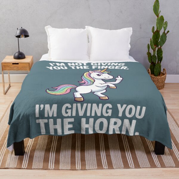 Item preview, Im Giving You The Horn Funny Sarcastic Unicorn designed and sold by Amir Faysal.