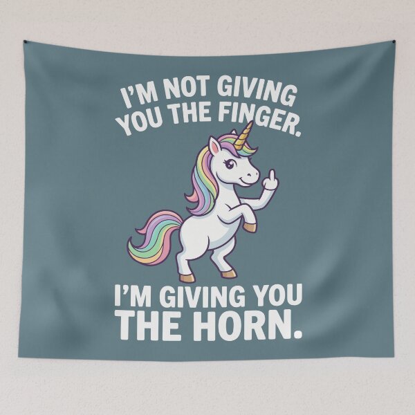 Item preview, Im Giving You The Horn Funny Sarcastic Unicorn designed and sold by Amir Faysal.