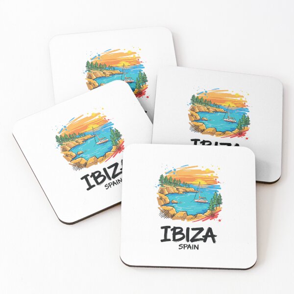 Item preview, Ibiza Beach Spain Coastal Travel Art designed and sold by Merch by Das Design Studio.