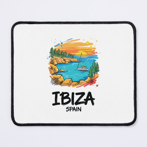 Item preview, Ibiza Beach Spain Coastal Travel Art designed and sold by Merch by Das Design Studio.