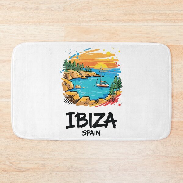 Item preview, Ibiza Beach Spain Coastal Travel Art designed and sold by Merch by Das Design Studio.