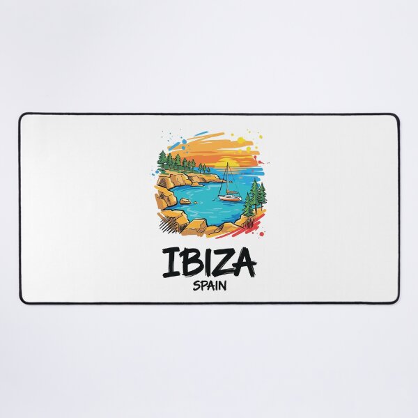 Item preview, Ibiza Beach Spain Coastal Travel Art designed and sold by Merch by Das Design Studio.