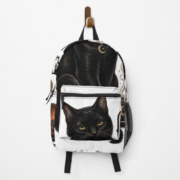Item preview, Caffeinated Familiar — Black Cat Halloween designed and sold by RoyesButler.