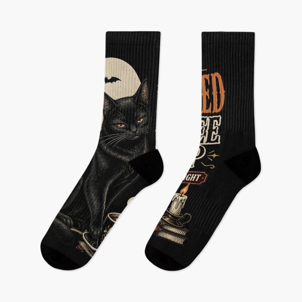 Item preview, Haunted Coffee Shop — Black Cat Halloween designed and sold by RoyesButler.
