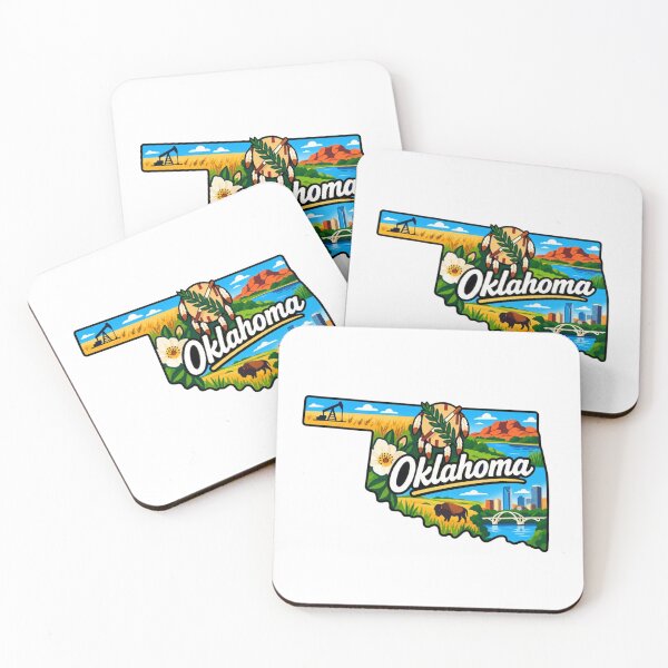Item preview, Oklahoma State Map designed and sold by Myra365Art.